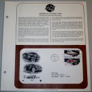 1988 First Day of Issue - Classic Cars