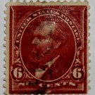 U.S. Cat. # 282 - 1898 6c Garfield, lake