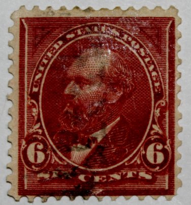 U.S. Cat. # 282 - 1898 6c Garfield, lake