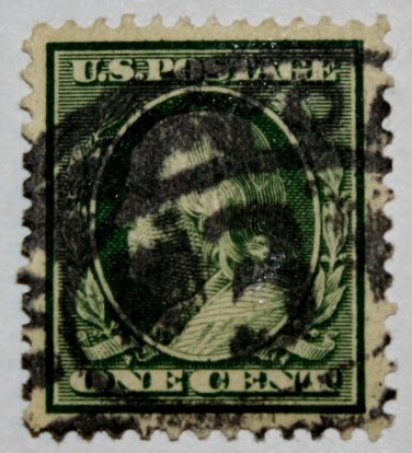 U.S. Cat. # 331 - 1908 1c Franklin, DL Wmrk