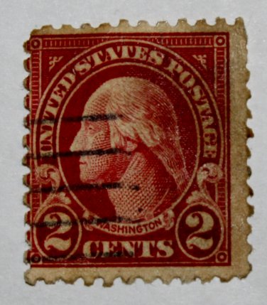2-U.S. Cat. # 554 - 1923 2c Washington carmine