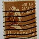 U.S. Cat. # 805 - 1938 M Washington 1-1/2c brown