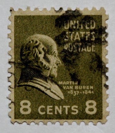 U.S. Cat. # 813 - 1938 Van Buren 8c green