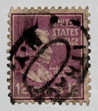 2-U.S. Cat. # 817 - 1938 Taylor 12c purple