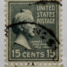 U.S. Cat. # 820 - 1938 Buchanan 15c light blue