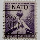 U.S. Cat. # 1008 - 1952 3c NATO