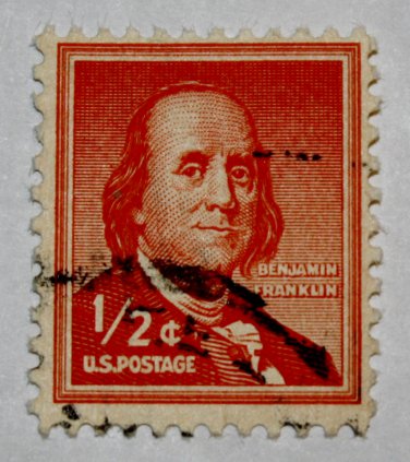 U.S. Cat. # 1030 - 1958 1/2c Benjamin Franklin