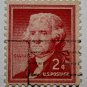 U.S. Cat. # 1033 - 1954 2c Thomas Jefferson