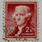 5-U.S. Cat. # 1033 - 1954 2c Thomas Jefferson