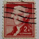6-U.S. Cat. # 1033 - 1954 2c Thomas Jefferson