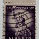 3-U.S. Cat. # 1035 - 1954 3c Statue of Liberty