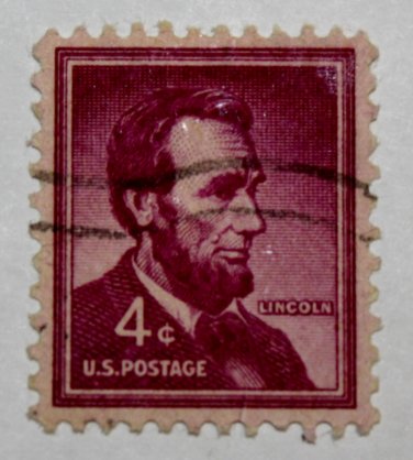 U.S. Cat. # 1036 - 1954 4c Abraham Lincoln