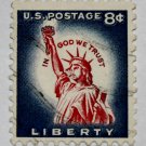 U.S. Cat. # 1042 - 1958 8c Statue of Liberty, Redrawn