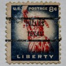 2-U.S. Cat. # 1042 - 1958 8c Statue of Liberty, Redrawn