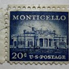 U.S. Cat. # 1047 - 1956 20c Monticello