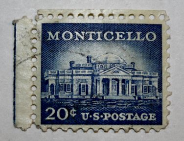 U.S. Cat. # 1047 - 1956 20c Monticello