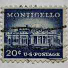 4-U.S. Cat. # 1047 - 1956 20c Monticello