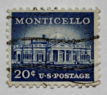 4-U.S. Cat. # 1047 - 1956 20c Monticello