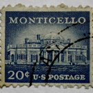 6-U.S. Cat. # 1047 - 1956 20c Monticello