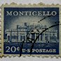 6-U.S. Cat. # 1047 - 1956 20c Monticello