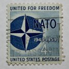 U.S. Cat. # 1127 - 1959 4c Nato