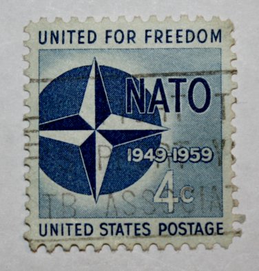 U.S. Cat. # 1127 - 1959 4c Nato