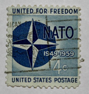 2-U.S. Cat. # 1127 - 1959 4c Nato