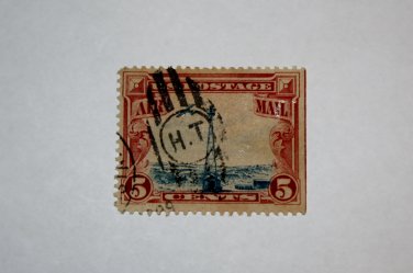 U.S. Cat. # C11 - 1928 5c Beacon on Rocky Mountains