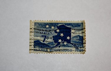 U.S. Cat. # C53 -1959 7c Alaska Statehood