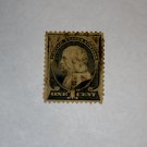 2-U.S. Cat. # 212 - 1887 1 cent Franklin, ultramarine