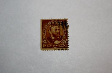 U.S. Cat. # 223 - 1890 5c U S Grant, chocolate