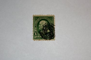 U.S. Cat. # 279 - 1898 1c Franklin, DL Wmrk deep green