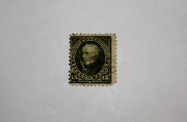 U.S. Cat. # 284 -1898 15c Clay, olive green