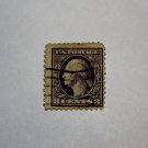 U.S. Cat. # 333 - 1908 3c Washington, DL Wmrk violet
