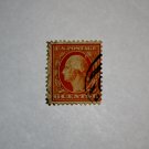 U.S. Cat. # 336 - 1909 6c Washington, DL Wmrk, red orange