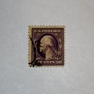 U.S. Cat. # 341 - 1909 50c Washington, DL Wmrk, violet