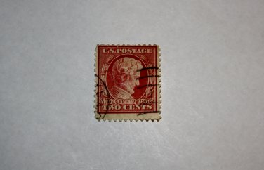 U.S. Cat. # 367 - 1909 2c Lincoln, perf. 12, carmine