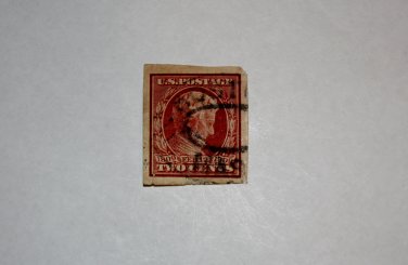 U.S. Cat. # 368 - 1909 2c Lincoln imperf carmine