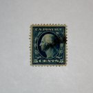 U.S. Cat. # 378 - 1911 5c Washington SL Wmrk Pf 12 blue