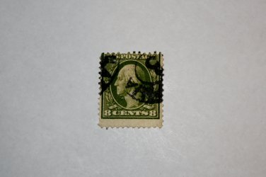 U.S. Cat. # 380 - 1911 8c Washington SL Wmrk olive green