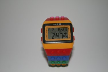 Lego style watch - multi color - Free shipping
