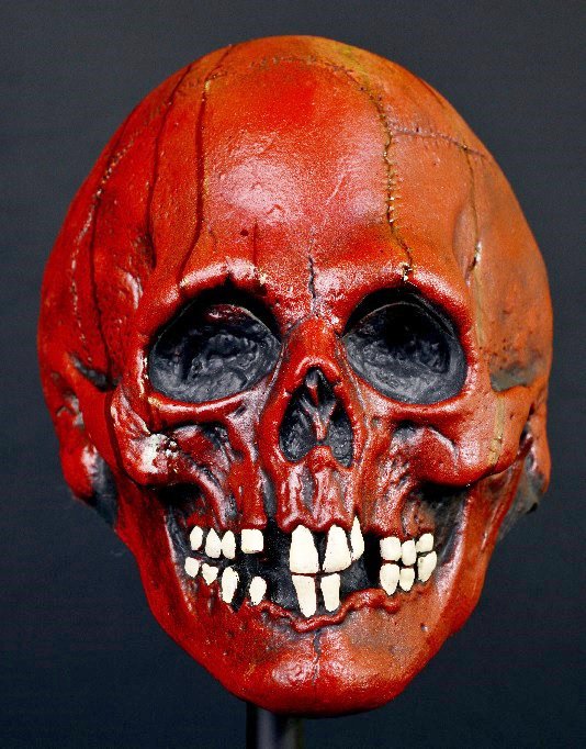 Nightowl Blood Red Skull Bone Skeleton Head Don Post Inspired Scary ...