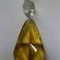 citrine or pale amber glass and crystal 1920's vintage necklace