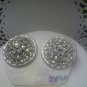 Judy Lee rhinestone dome clip earrings from the 1950's vintage