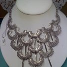 Sarah Coventry vintage necklace Charisma from 1973 silvertone