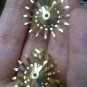 Sarah Coventry vintage clip earrings "Fascination" in goldtone