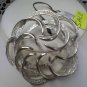 Sarah Coventry vintage brooch pin Tailored Swirl silvertone