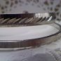 Two Monet vintage bangle bracelets - diamond cut textured and matching texured - small