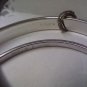 Two Monet vintage bangle bracelets - diamond cut textured and matching texured - small
