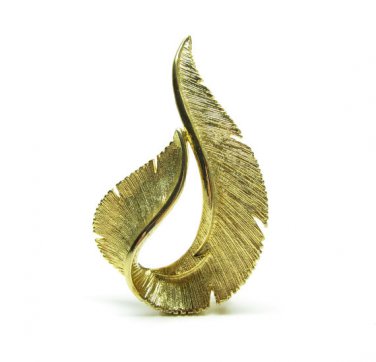 Sarah Coventry - Feather Brite - 1960's goldtone brooch pin